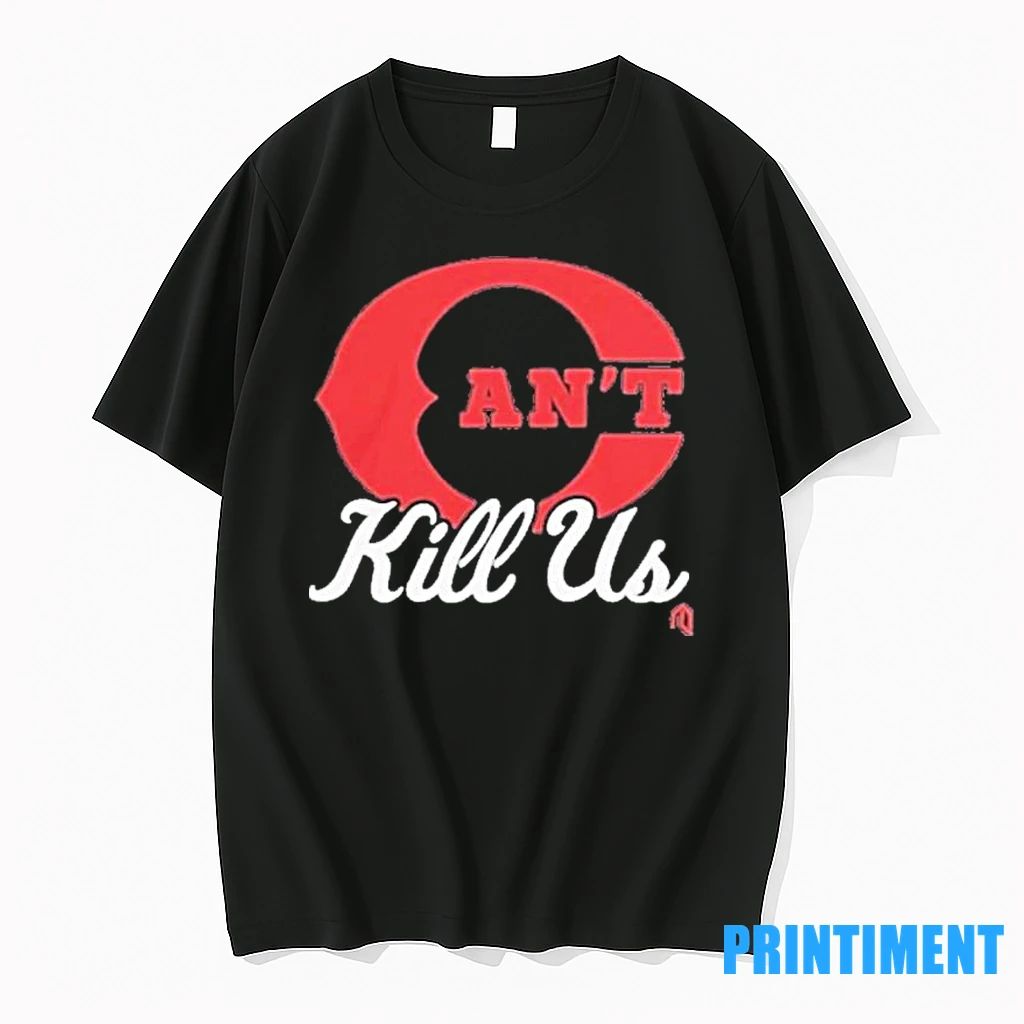 Cincinnati Reds Cant Kill Us Red C Logo Tshirts Sweater Unisex T-shirt, Sweatshirt, Hoodie, Long Sleeve Tee - T-Shirt, Sweatshirt, Hoodie