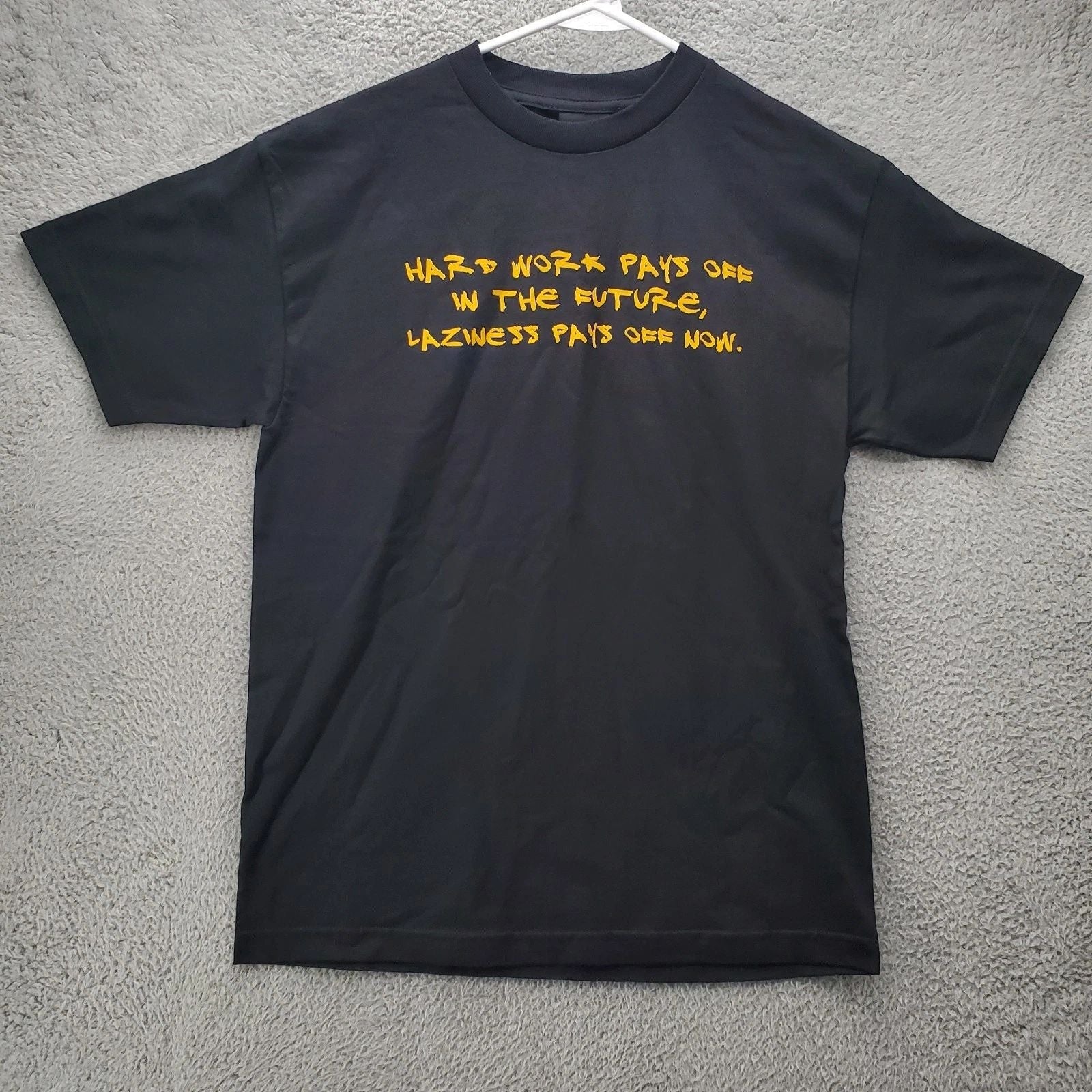 Vintage Top Heavy Quote T Shirt Mens Medium Funny Y2K Skater Grunge "Hard Work" Unisex T-shirt, Sweatshirt, Hoodie, Long Sleeve Tee - T-Shirt, Sweatshirt, Hoodie
