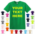 PERSONALIZED CUSTOM PRINT YOUR OWN TEXT ON A T-SHIRT CUSTOMIZED TEE MEN'S Unisex T-shirt, Sweatshirt, Hoodie, Long Sleeve Tee - T-Shirt, Sweatshirt, Hoodie