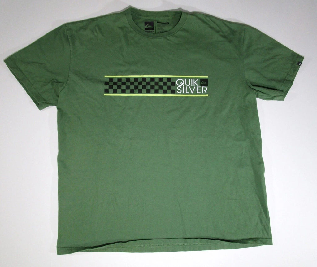 QuikSilver XXL Green T-Shirt Checkered Logo Unisex T-shirt, Sweatshirt, Hoodie, Long Sleeve Tee - T-Shirt, Sweatshirt, Hoodie