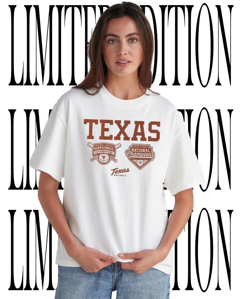 Texas Longhorns Softball Back-To-Back 2026 National Champions logo shirt Unisex T-shirt, Sweatshirt, Hoodie, Long Sleeve Tee - T-Shirt, Sweatshirt, Hoodie