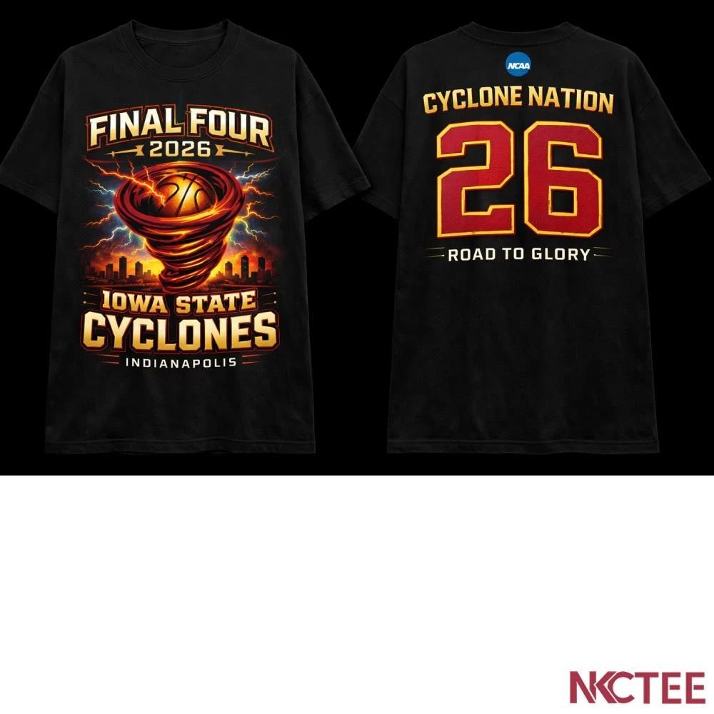 NKCtees Cyclones Storm 2026 Final Four Indianapolis NCAA Tee Unisex T-shirt, Sweatshirt, Hoodie, Long Sleeve Tee - T-Shirt, Sweatshirt, Hoodie