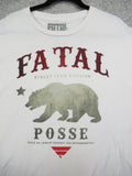 Fatal Shirt Mens 3XL White Street Team Division Posse Bear Graphic Casual Tee Unisex T-shirt, Sweatshirt, Hoodie, Long Sleeve Tee - T-Shirt, Sweatshirt, Hoodie