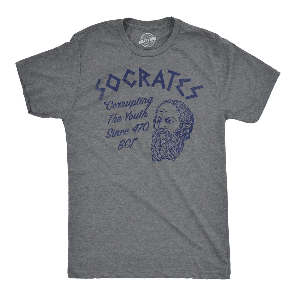 Mens Funny T Shirts Socrates Sarcastic Graphic Novelty Tee for Men Unisex T-shirt, Sweatshirt, Hoodie, Long Sleeve Tee - T-Shirt, Sweatshirt, Hoodie