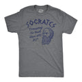 Mens Funny T Shirts Socrates Sarcastic Graphic Novelty Tee for Men Unisex T-shirt, Sweatshirt, Hoodie, Long Sleeve Tee - T-Shirt, Sweatshirt, Hoodie