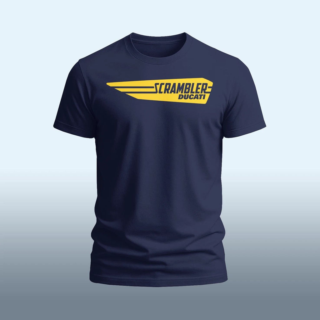Ducati Scrambler logo funny T-Shirt Size S-5XL Made in USA Unisex T-shirt, Sweatshirt, Hoodie, Long Sleeve Tee - T-Shirt, Sweatshirt, Hoodie