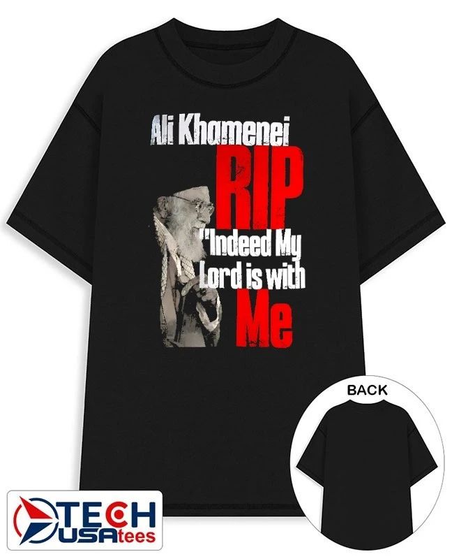 Ali Khamenei Rip indeed my lord is with me shirt Unisex T-shirt, Sweatshirt, Hoodie, Long Sleeve Tee - T-Shirt, Sweatshirt, Hoodie