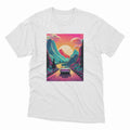 RETRO CAR SUNSET TSHIRT ABSTRACT URBAN STREET STYLE S,M,L,XL,2XL,3XL,4XL,5XL Unisex T-shirt, Sweatshirt, Hoodie, Long Sleeve Tee - T-Shirt, Sweatshirt, Hoodie