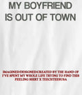 Drew Barrymore wearing my boyfriend is in town shirt Unisex T-shirt, Sweatshirt, Hoodie, Long Sleeve Tee - T-Shirt, Sweatshirt, Hoodie