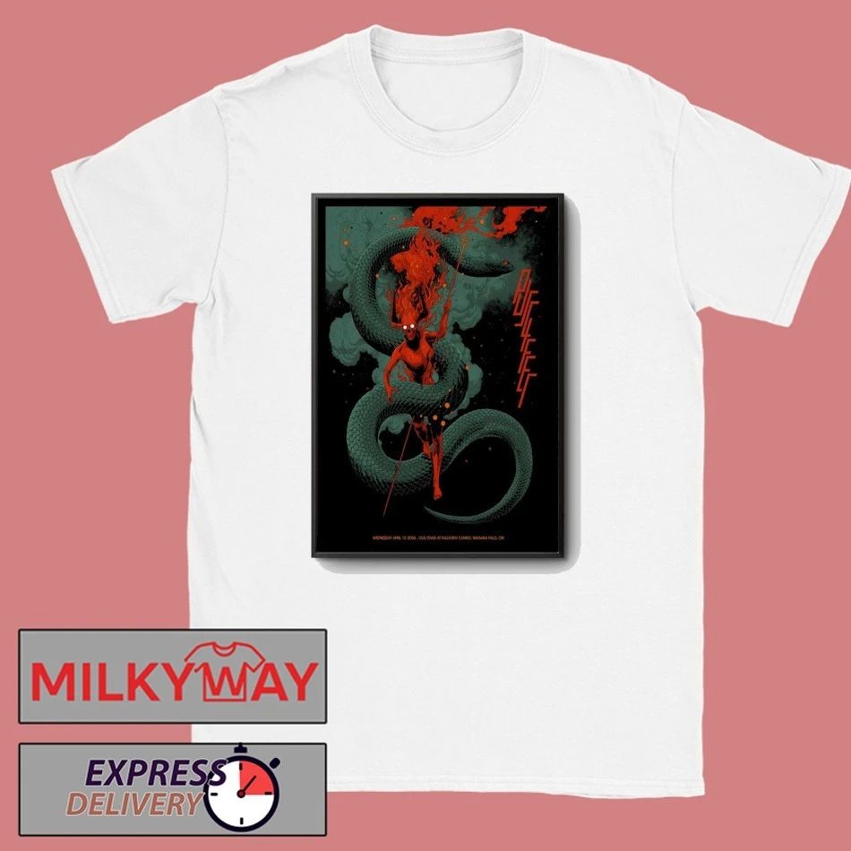 Puscifer OLG Stage At Fallsview Casino In Niagara Falls ON Apr 15 2026 Poster shirt Unisex T-shirt, Sweatshirt, Hoodie, Long Sleeve Tee - T-Shirt, Sweatshirt, Hoodie
