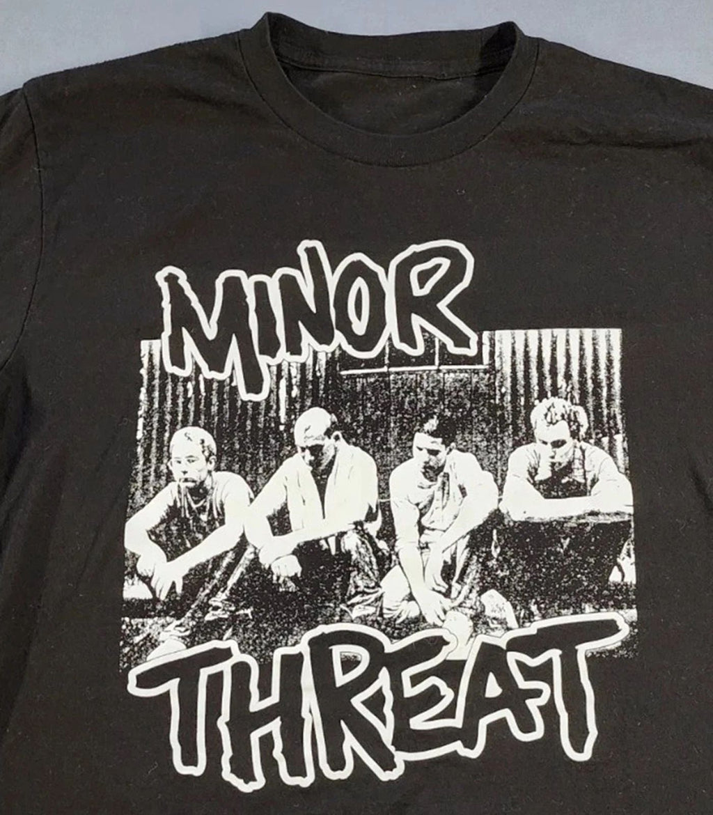 Minor Threat Band Shirt Black Punk Rock Tour Hardcore Metal Y2K Unisex T-shirt, Sweatshirt, Hoodie, Long Sleeve Tee - T-Shirt, Sweatshirt, Hoodie