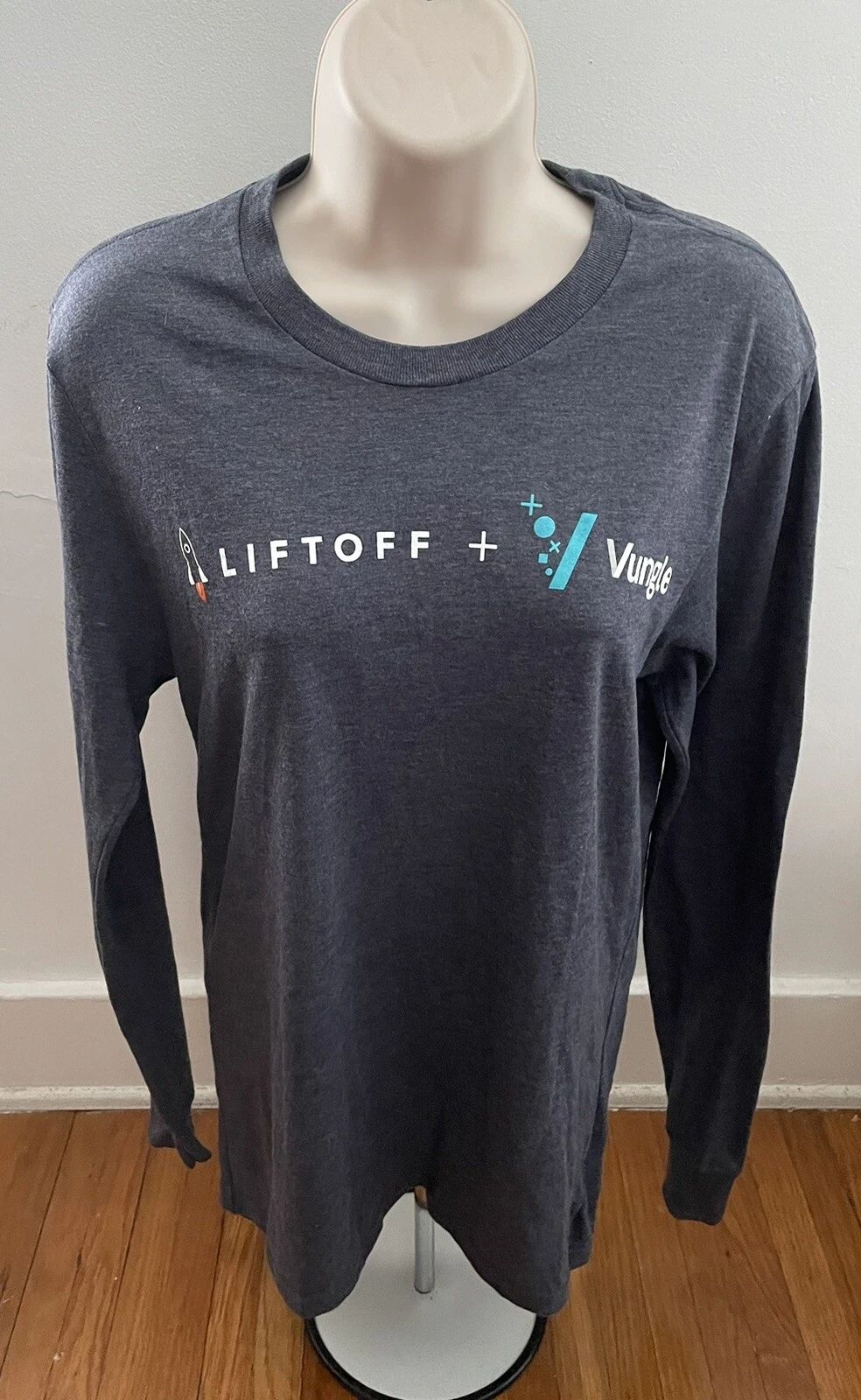Allmade Unisex Long Sleeve Tri-Blend Crew Neck Stylish T-Shirt Liftoff + Vungle Unisex T-shirt, Sweatshirt, Hoodie, Long Sleeve Tee - T-Shirt, Sweatshirt, Hoodie