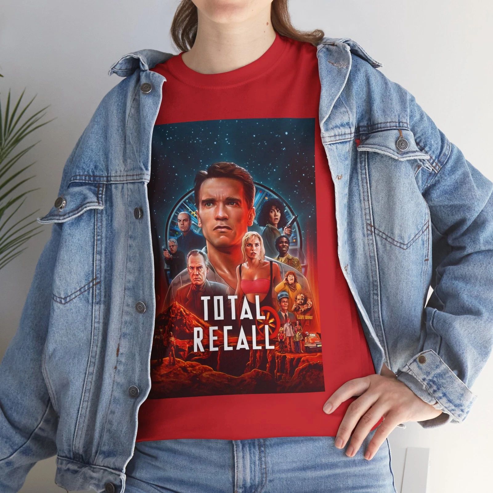Total Recall (1990) T-Shirt Sci-Fi Schwarzenegger Mars 90s Unisex T-shirt, Sweatshirt, Hoodie, Long Sleeve Tee - T-Shirt, Sweatshirt, Hoodie