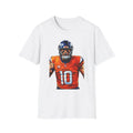 Quarterback Bo Nix Illustration T-Shirt | Number 10 Jersey Unisex T-shirt, Sweatshirt, Hoodie, Long Sleeve Tee - T-Shirt, Sweatshirt, Hoodie