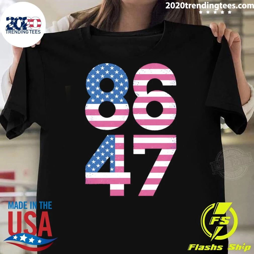 8647 Resist 86 47 4th of July USA US American Flag Shirt Unisex T-shirt, Sweatshirt, Hoodie, Long Sleeve Tee - T-Shirt, Sweatshirt, Hoodie