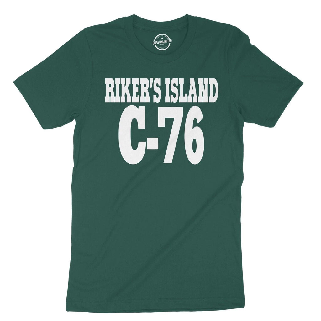 Rikers Island C-76 T-Shirt  NYC Jail Inspired Streetwear Tee Unisex T-shirt, Sweatshirt, Hoodie, Long Sleeve Tee - T-Shirt, Sweatshirt, Hoodie