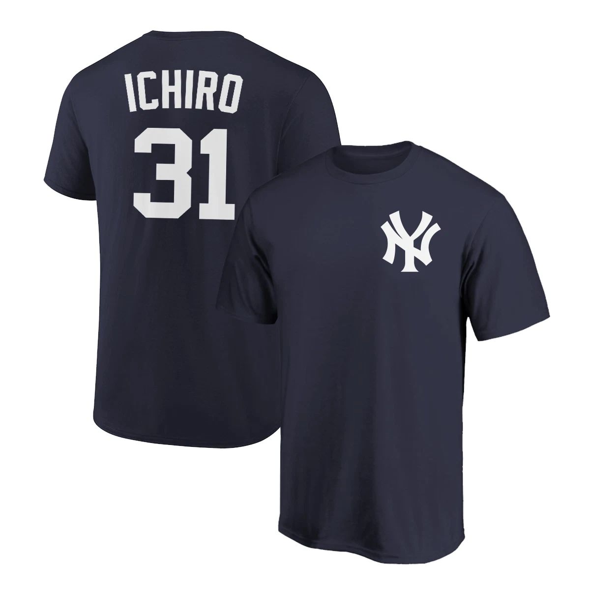 Ichiro Suzuki T-Shirt New York Yankees Player Name and Number Soft Jersey Tee Unisex T-shirt, Sweatshirt, Hoodie, Long Sleeve Tee - T-Shirt, Sweatshirt, Hoodie