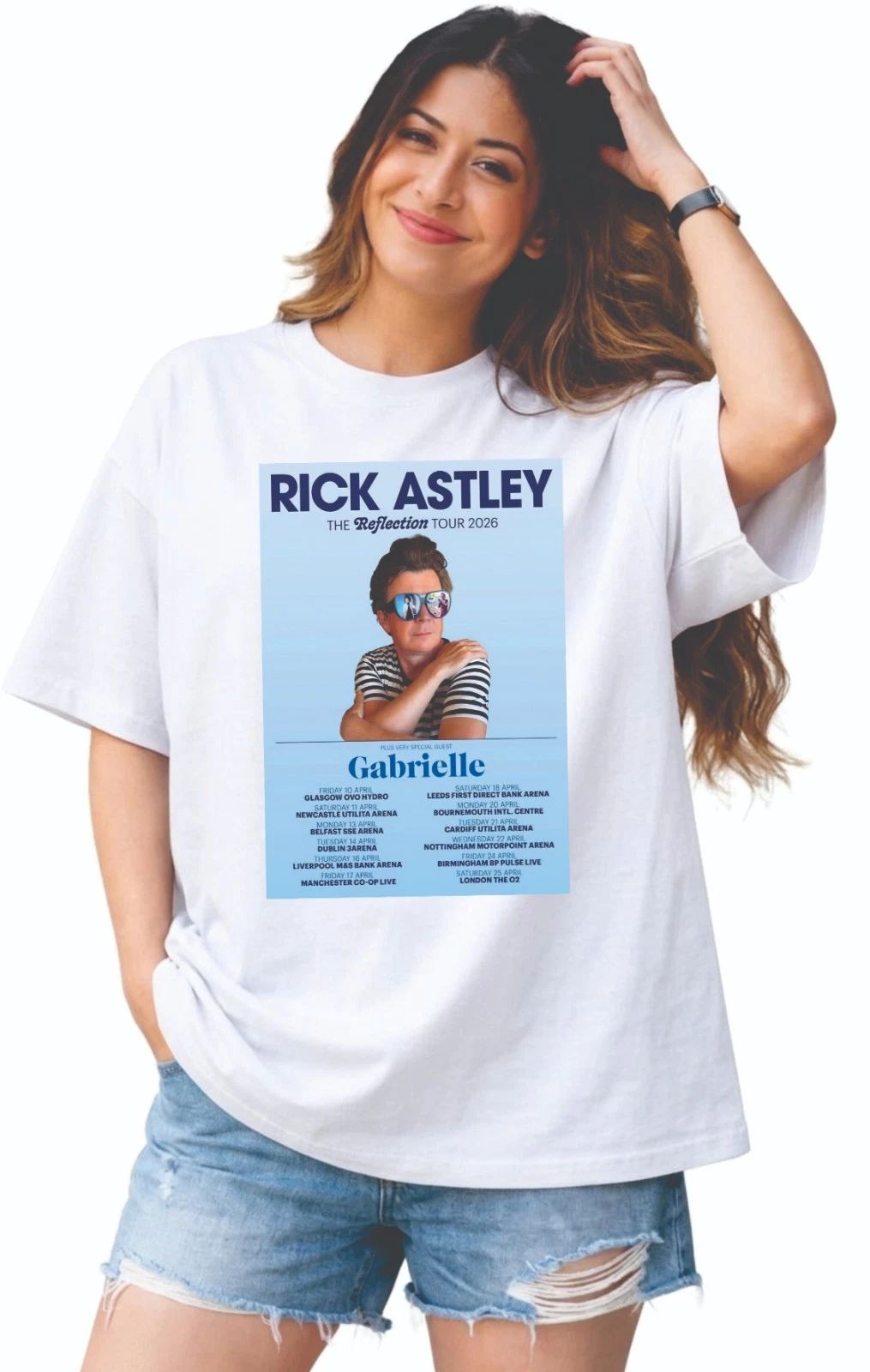 Rick Astley Tour 2026 T-Shirt, Reflection Tour Music Fan Unisex Concert Tee Unisex T-shirt, Sweatshirt, Hoodie, Long Sleeve Tee - T-Shirt, Sweatshirt, Hoodie