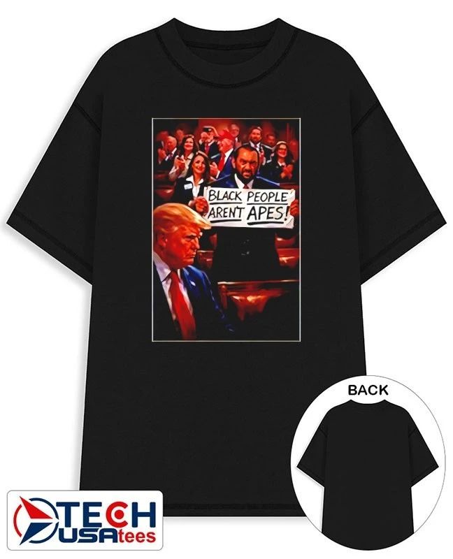 Black people arent Apes anti Trump shirt Unisex T-shirt, Sweatshirt, Hoodie, Long Sleeve Tee - T-Shirt, Sweatshirt, Hoodie