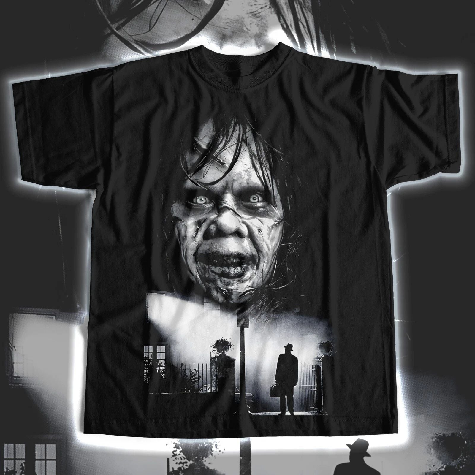 Halloween Classic Horror Tee Shirt Exorcise Me  Demon Big Tall Small T #9 Unisex T-shirt, Sweatshirt, Hoodie, Long Sleeve Tee - T-Shirt, Sweatshirt, Hoodie