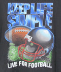 DELTA PRO WEIGHT Mens XL Black T-Shirt KEEP LIFE SIMPLE - LIVE FOR FOOTBALL Unisex T-shirt, Sweatshirt, Hoodie, Long Sleeve Tee - T-Shirt, Sweatshirt, Hoodie