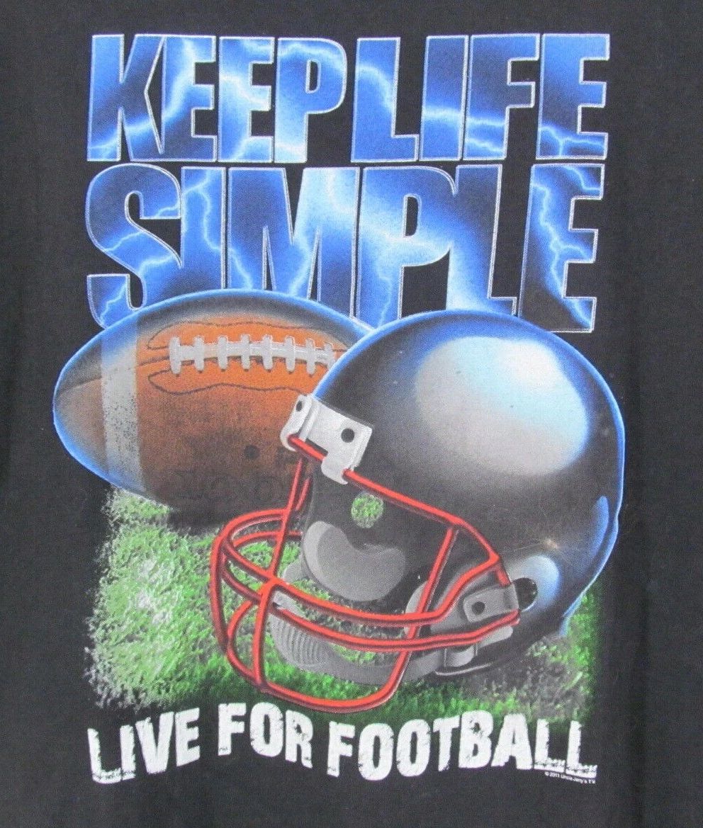 DELTA PRO WEIGHT Mens XL Black T-Shirt KEEP LIFE SIMPLE - LIVE FOR FOOTBALL Unisex T-shirt, Sweatshirt, Hoodie, Long Sleeve Tee - T-Shirt, Sweatshirt, Hoodie