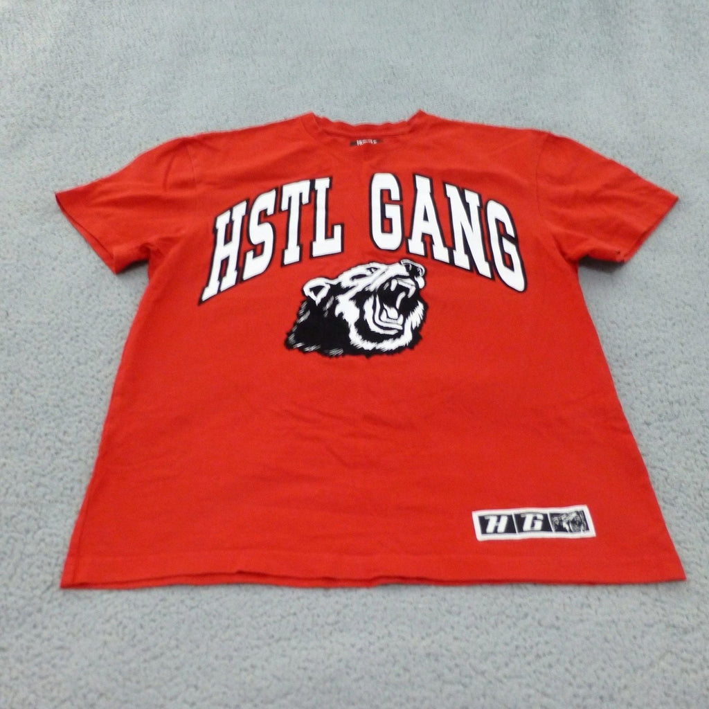 Hustle Gang T Shirt Mens Medium Red HSTL GANG Bear Graphic Streetwear Tee Unisex T-shirt, Sweatshirt, Hoodie, Long Sleeve Tee - T-Shirt, Sweatshirt, Hoodie