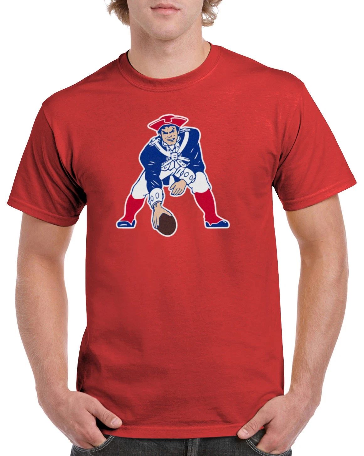 Patriots T-Shirt New England Football Old Classic Retro Throwback GNP02 Unisex T-shirt, Sweatshirt, Hoodie, Long Sleeve Tee - T-Shirt, Sweatshirt, Hoodie