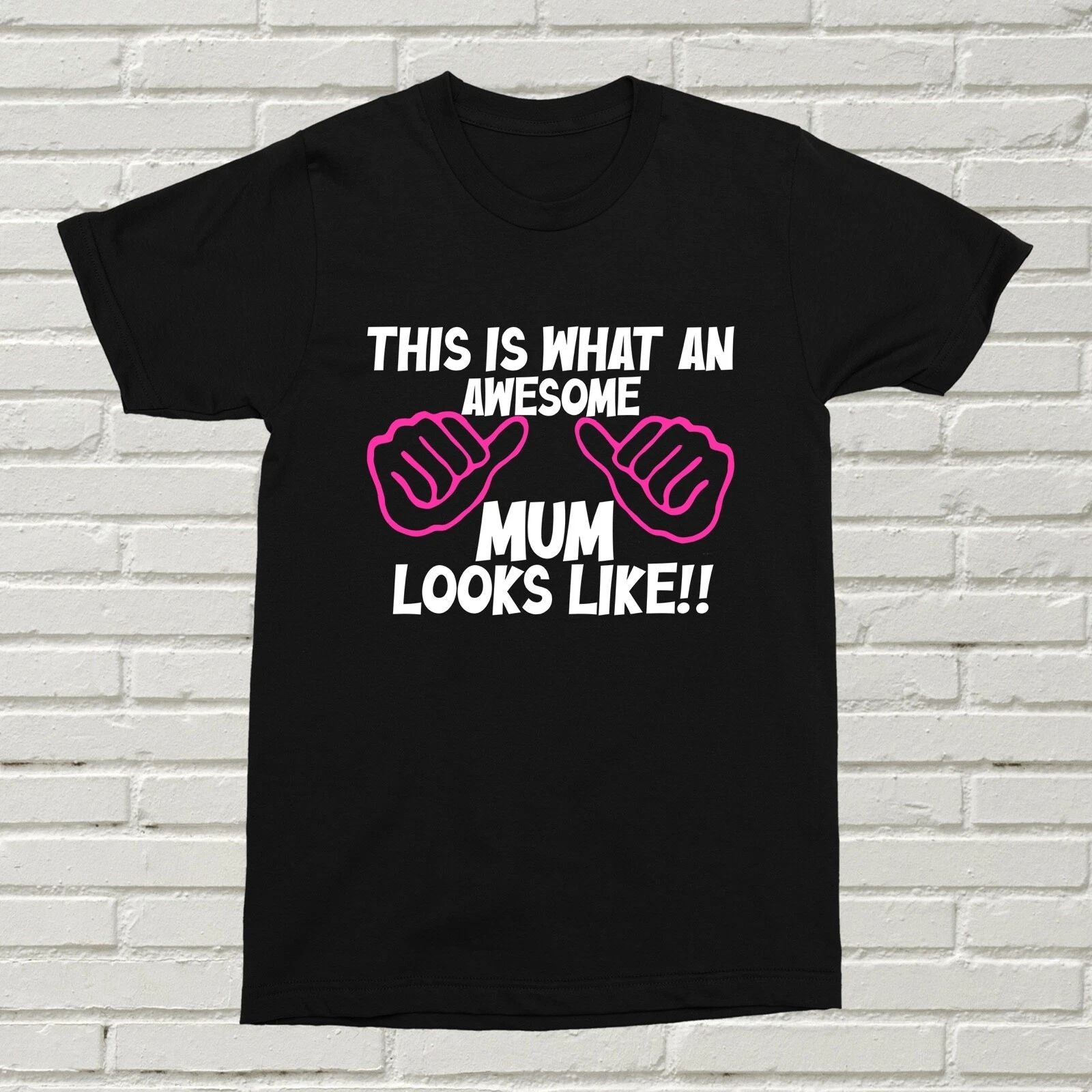 Awesome Mum Looks Like T-Shirt Funny Mother Present Gift Birthday Christmas Alt Unisex T-shirt, Sweatshirt, Hoodie, Long Sleeve Tee - T-Shirt, Sweatshirt, Hoodie