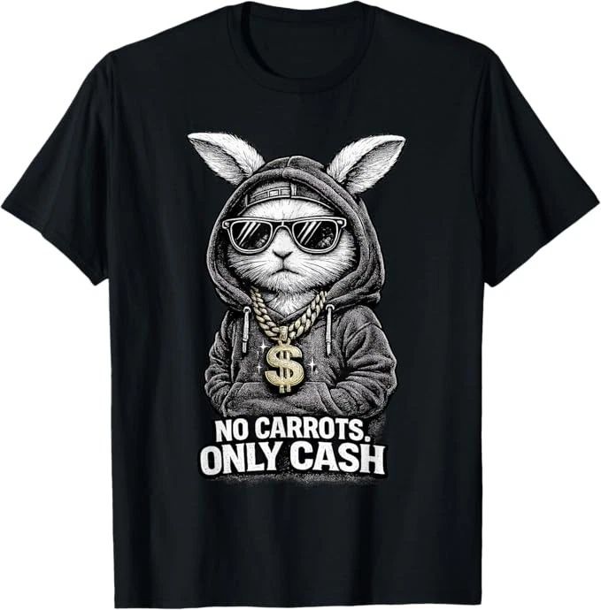 Funny Easter Bunny Shirt for Men Streetwear Hip Hop Rabbit T-Shirt Unisex T-shirt, Sweatshirt, Hoodie, Long Sleeve Tee - T-Shirt, Sweatshirt, Hoodie