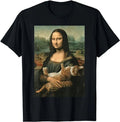 Mona Lisa With Orange Cat Funny Art Painting T-Shirt Unisex T-shirt, Sweatshirt, Hoodie, Long Sleeve Tee - T-Shirt, Sweatshirt, Hoodie