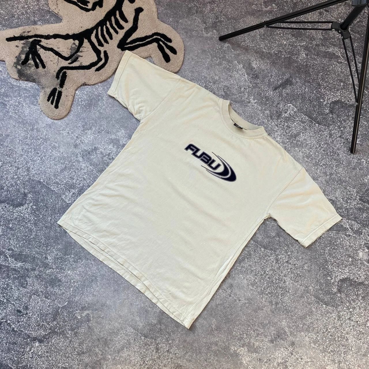 Vintage Fubu big logo made in USA 90s streetwear beige surf tee size M Unisex T-shirt, Sweatshirt, Hoodie, Long Sleeve Tee - T-Shirt, Sweatshirt, Hoodie