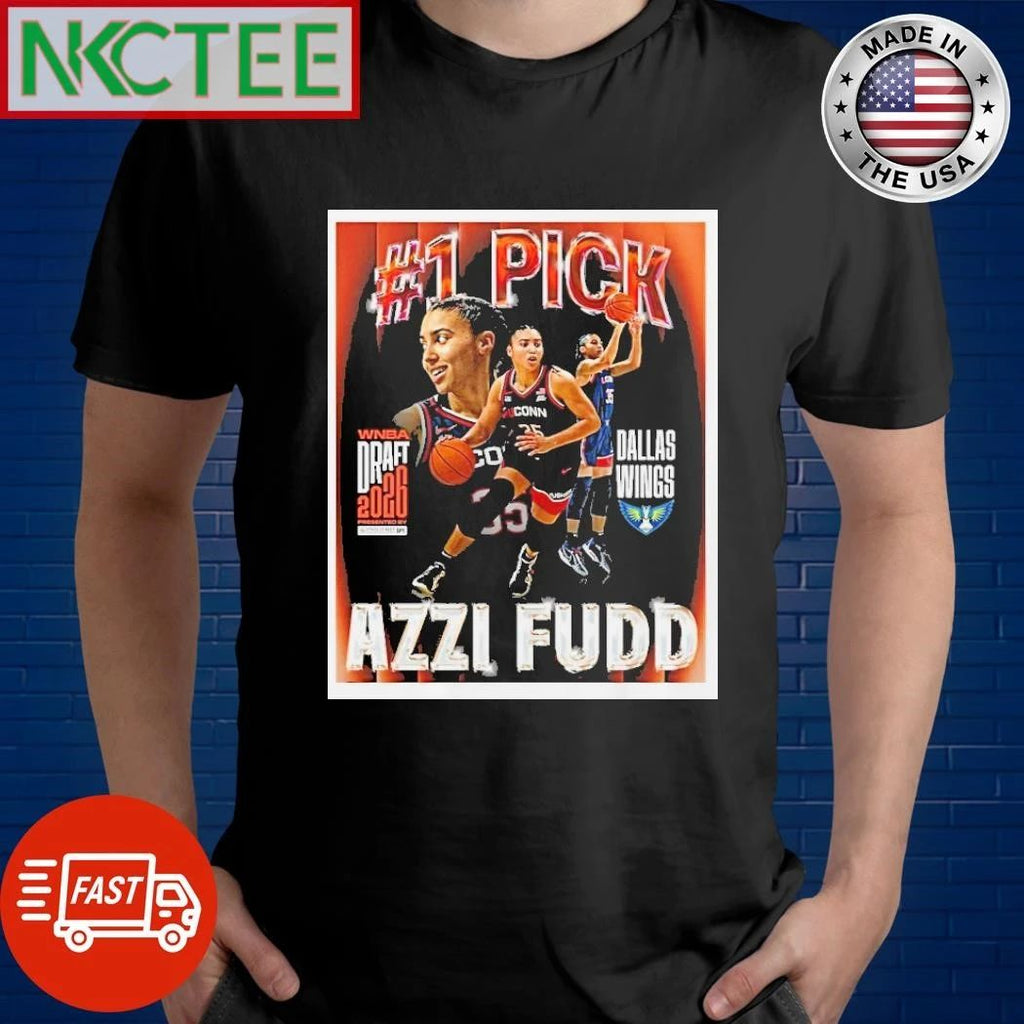 Uconn Huskies Basketball Azzi Fudd 2026 Wnba Draft By The Dallas Wings shirt Unisex T-shirt, Sweatshirt, Hoodie, Long Sleeve Tee - T-Shirt, Sweatshirt, Hoodie