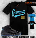 Tee Shirt Matching AJ 11 Gamma Blue 2025 To Match Sneaker Jersey 11s T-Shirt Unisex T-shirt, Sweatshirt, Hoodie, Long Sleeve Tee - T-Shirt, Sweatshirt, Hoodie