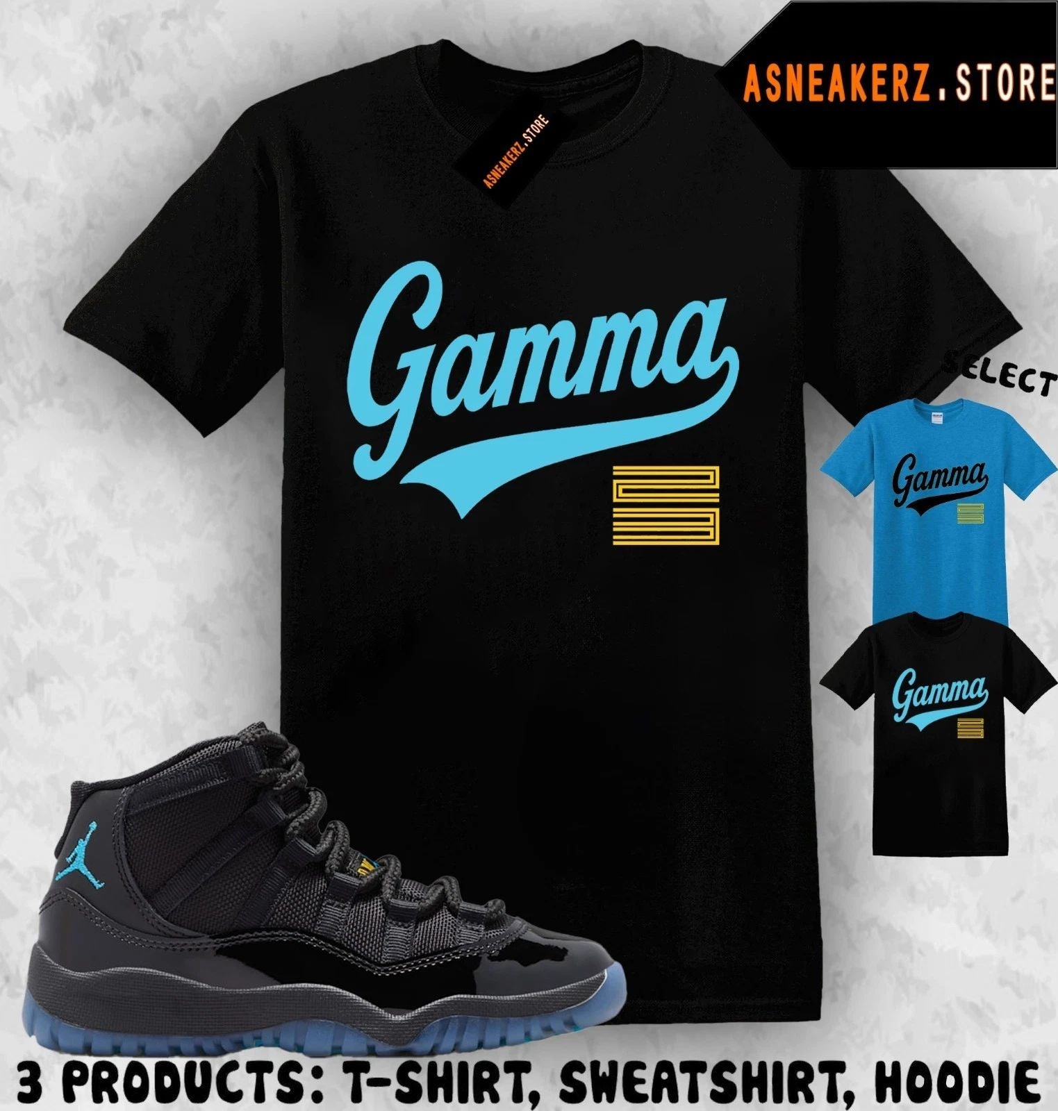 Tee Shirt Matching AJ 11 Gamma Blue 2025 To Match Sneaker Jersey 11s T-Shirt Unisex T-shirt, Sweatshirt, Hoodie, Long Sleeve Tee - T-Shirt, Sweatshirt, Hoodie