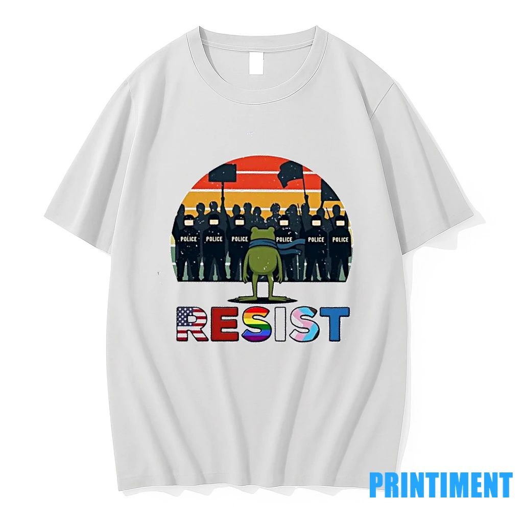 Frog Portland Vs Police Resist Vintage Tshirts Sweater Unisex T-shirt, Sweatshirt, Hoodie, Long Sleeve Tee - T-Shirt, Sweatshirt, Hoodie