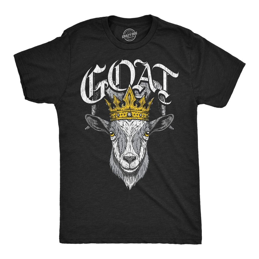 Mens Funny T Shirts Goat King Sarcastic Graphic Novelty Tee For Men Unisex T-shirt, Sweatshirt, Hoodie, Long Sleeve Tee - T-Shirt, Sweatshirt, Hoodie