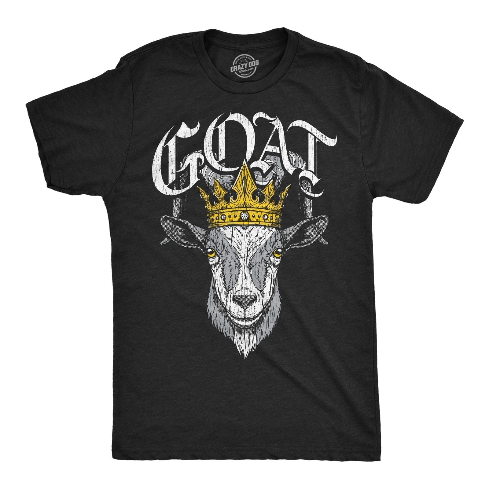 Mens Funny T Shirts Goat King Sarcastic Graphic Novelty Tee For Men Unisex T-shirt, Sweatshirt, Hoodie, Long Sleeve Tee - T-Shirt, Sweatshirt, Hoodie