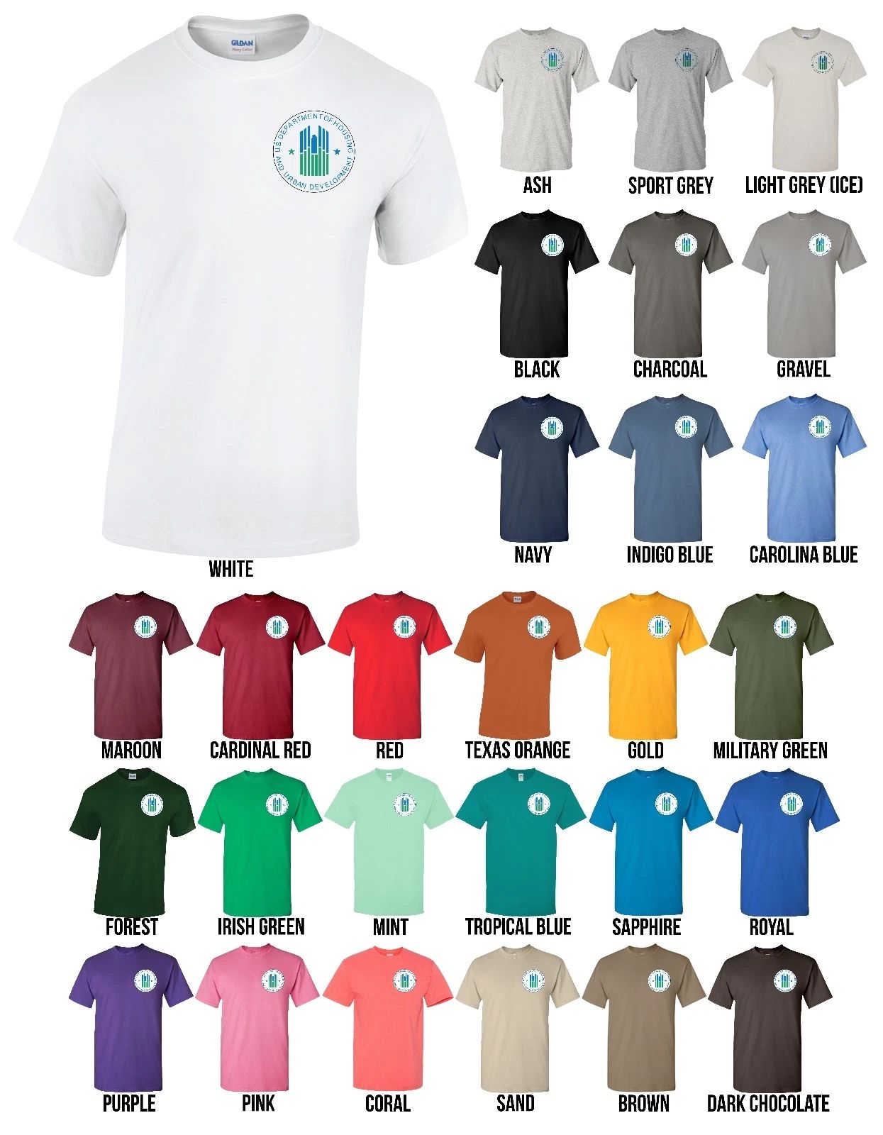 US Department of Housing and Urban Development Seal Shirt HUD - NEW Unisex T-shirt, Sweatshirt, Hoodie, Long Sleeve Tee - T-Shirt, Sweatshirt, Hoodie