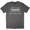 Oasis T-Shirt Definitely Maybe Noel Liam Gallagher Official Band Logo New Grey Unisex T-shirt, Sweatshirt, Hoodie, Long Sleeve Tee - T-Shirt, Sweatshirt, Hoodie