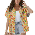 Colorful Fruit Hawaiian Shirt Retro Funky Food Print Summer Vacation Women Unisex T-shirt, Sweatshirt, Hoodie, Long Sleeve Tee - T-Shirt, Sweatshirt, Hoodie