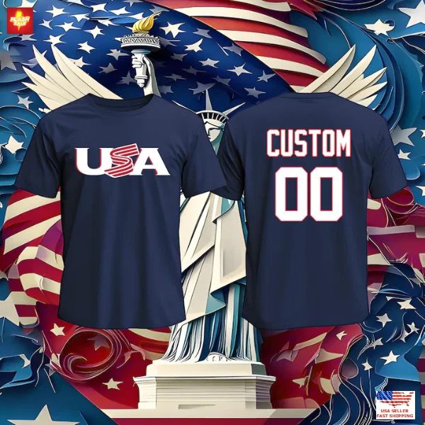 World Baseball Classic 2026 Baseball Custom T-Shirt: Name & Number, Fan Gift USA Unisex T-shirt, Sweatshirt, Hoodie, Long Sleeve Tee - T-Shirt, Sweatshirt, Hoodie