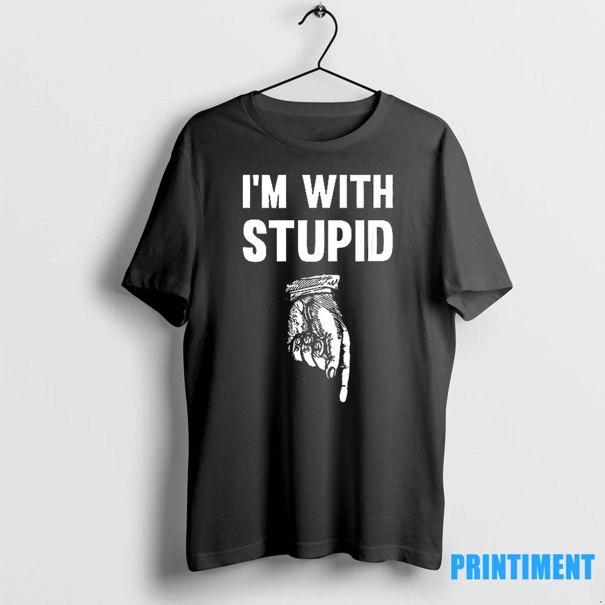 Im With Stupid Hand Tshirts Sweater Unisex T-shirt, Sweatshirt, Hoodie, Long Sleeve Tee - T-Shirt, Sweatshirt, Hoodie