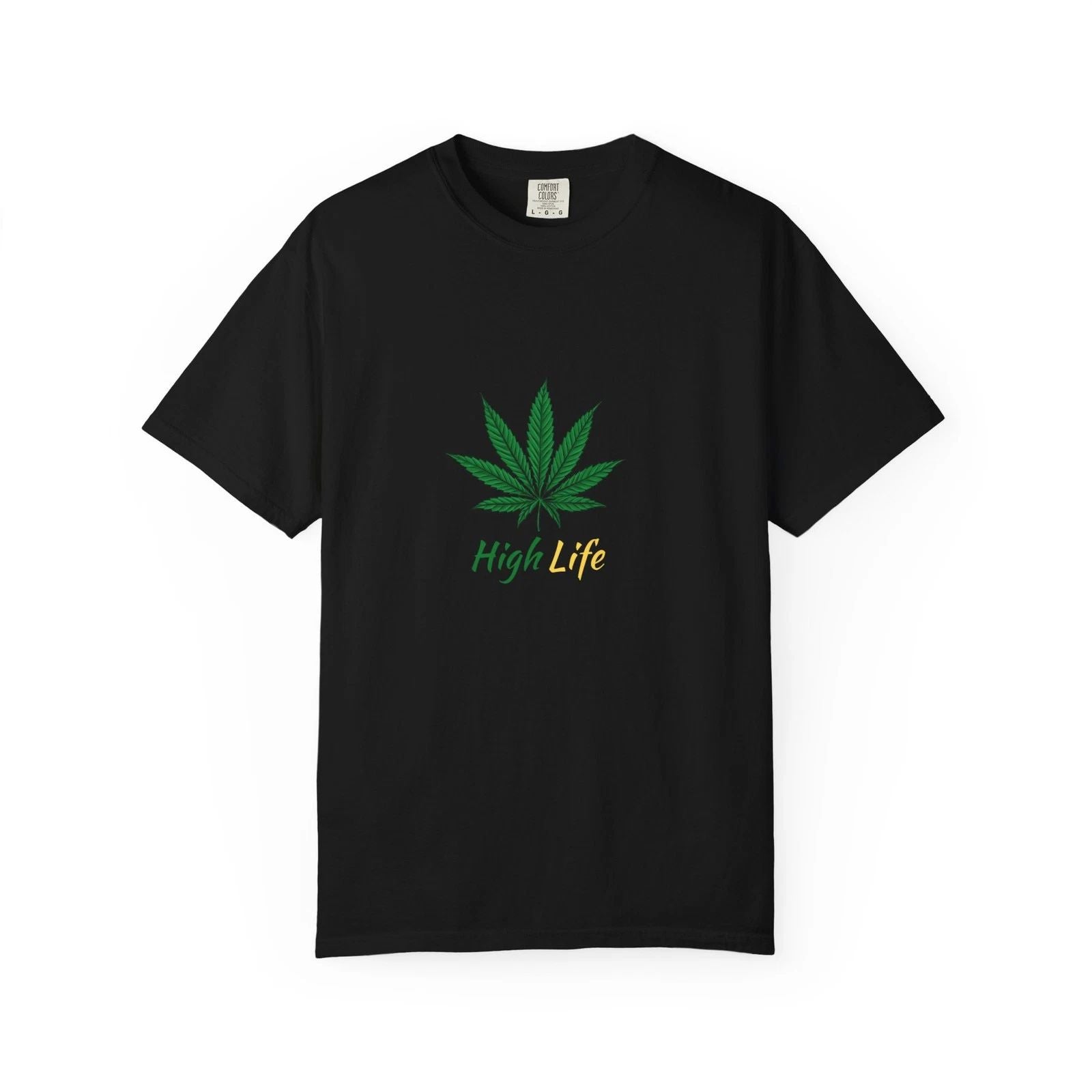 High Life Unisex Tee, Hipster Graphic T-shirt, Cool Casual Shirt, Trendy Cotton Unisex T-shirt, Sweatshirt, Hoodie, Long Sleeve Tee - T-Shirt, Sweatshirt, Hoodie