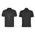 Punk Rave Loose Zipper Neck Short Shirt Tattered Knitted Street Style Rock Tops Unisex T-shirt, Sweatshirt, Hoodie, Long Sleeve Tee - T-Shirt, Sweatshirt, Hoodie