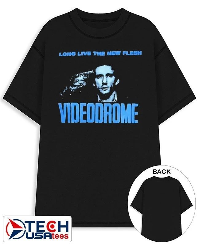 Long live the new flesh Videodrome shirt Unisex T-shirt, Sweatshirt, Hoodie, Long Sleeve Tee - T-Shirt, Sweatshirt, Hoodie