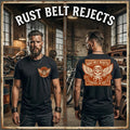 Rust Belt Rejects Streetwear Tee - Vintage Detroit Motorcycle Club Style Shirt Unisex T-shirt, Sweatshirt, Hoodie, Long Sleeve Tee - T-Shirt, Sweatshirt, Hoodie