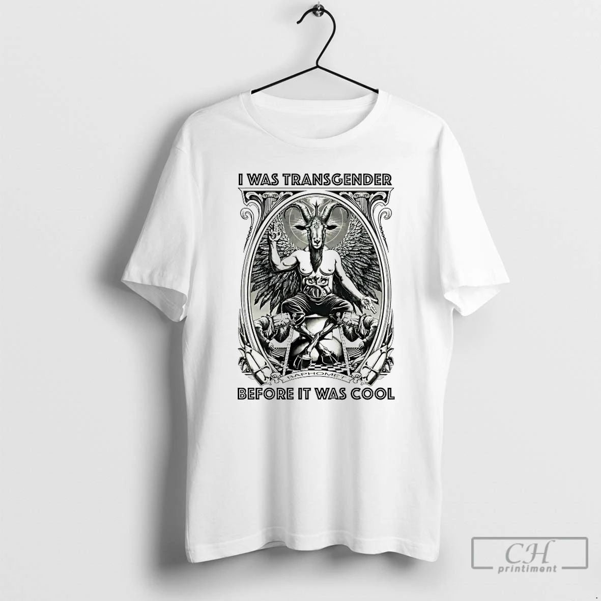 Classic I Was Transgender Before It Was Cool Baphomet T Shirts Unisex T-shirt, Sweatshirt, Hoodie, Long Sleeve Tee - T-Shirt, Sweatshirt, Hoodie