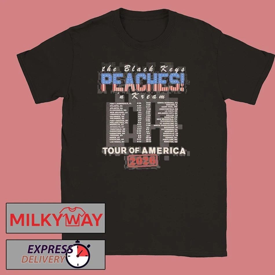 The Black Keys Snake America Tour Dates 2026 Two Sided T-Shirt Unisex T-shirt, Sweatshirt, Hoodie, Long Sleeve Tee - T-Shirt, Sweatshirt, Hoodie