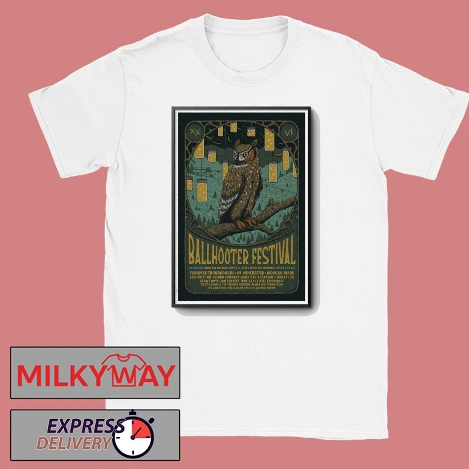 Poster 2026 Ballhooters Festival Snowshoe WV TOUR shirt Unisex T-shirt, Sweatshirt, Hoodie, Long Sleeve Tee - T-Shirt, Sweatshirt, Hoodie